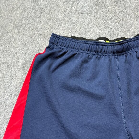 Minnesota Twins Nike Shorts Men XL Blue Red Training 9" Knit Authentic - Picture 2 of 16